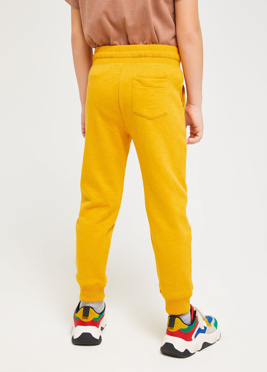 Желтые кэжуал демисезонные брюки джоггеры SELA