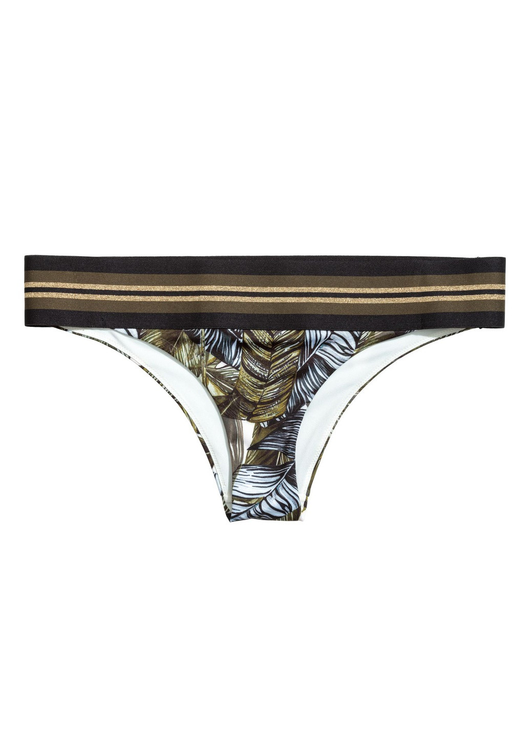 Черные купальные трусики с рисунком H&M