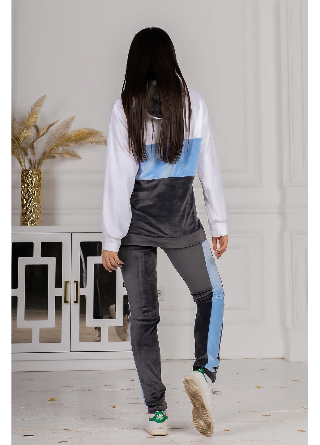 Спортивний костюм 221-1 M Темно-сірий N.N.C.Fashion (223458368)