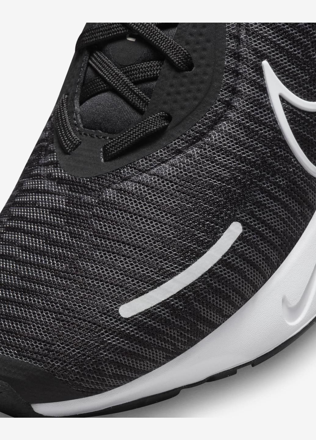 Кроссовки DR2682-002 Nike Renew Run 4 чёрно-белые демисезоны (317235527)