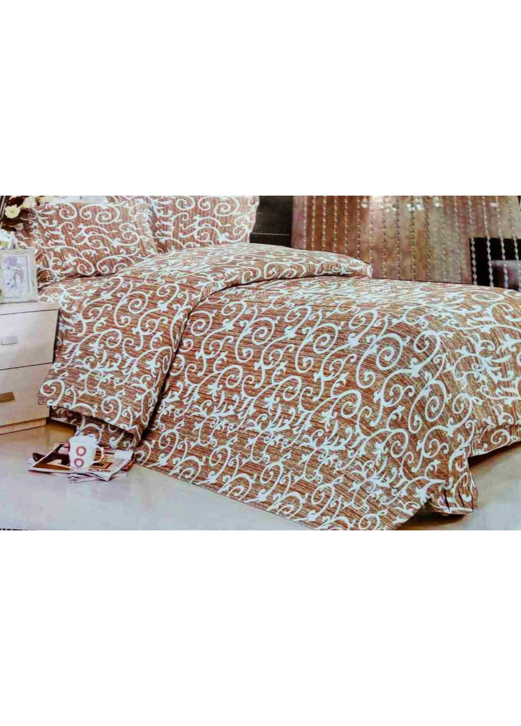 Комплект постельного белья от украинского производителя Polycotton Полуторный 90956 Moda (254859788)