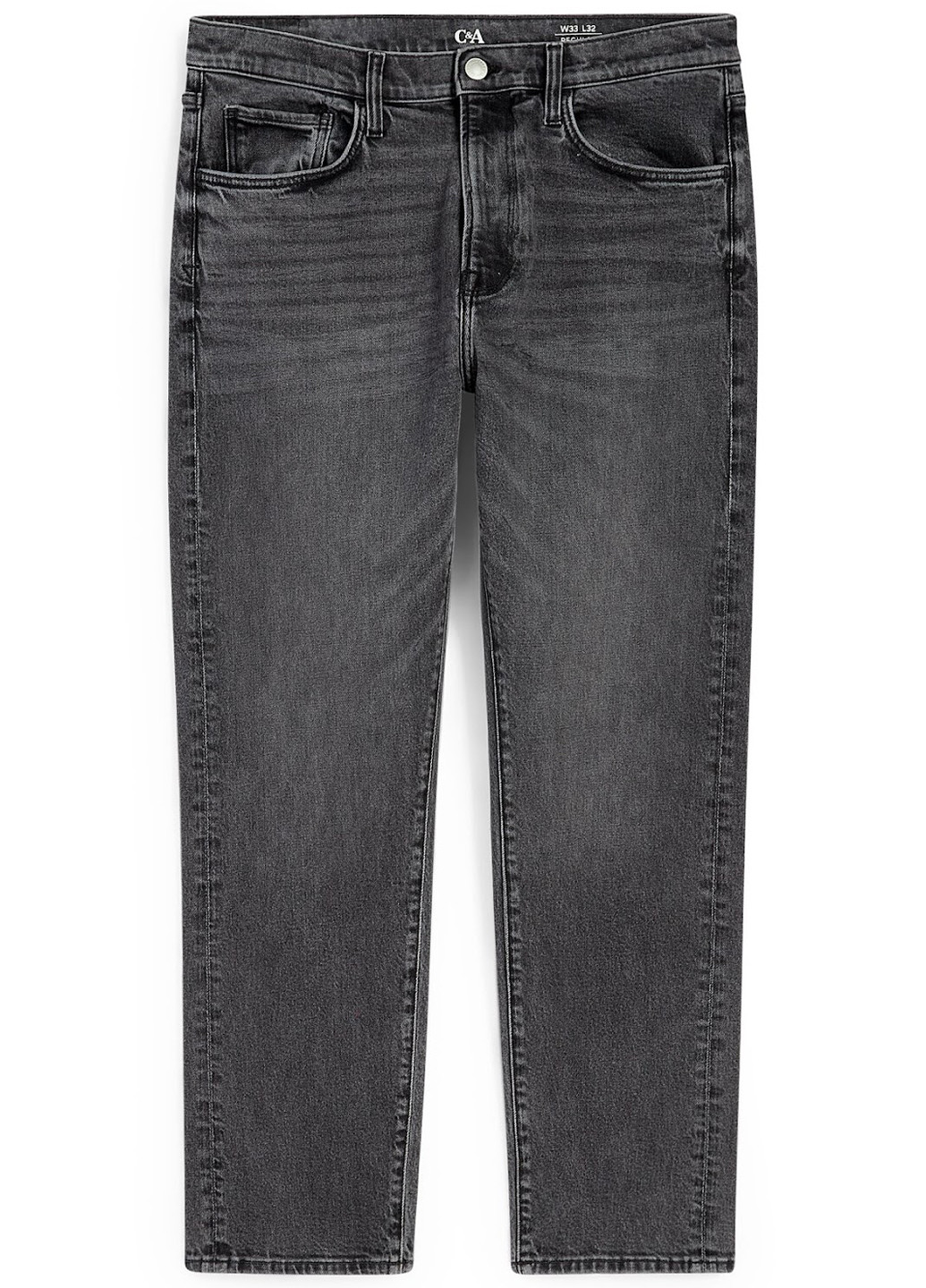 Темно-серые демисезонные прямые джинсы C&A