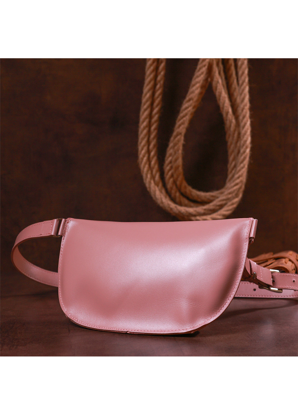 Женская кожаная бананка 22х13,5х6 см Shvigel (253490831)