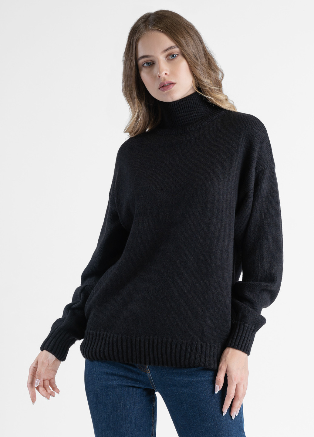 Черный зимний свитер женский Arber T-neck WCar WTR-120