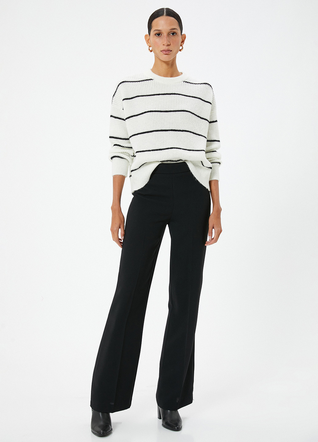 Черно-белый демисезонный джемпер джемпер KOTON