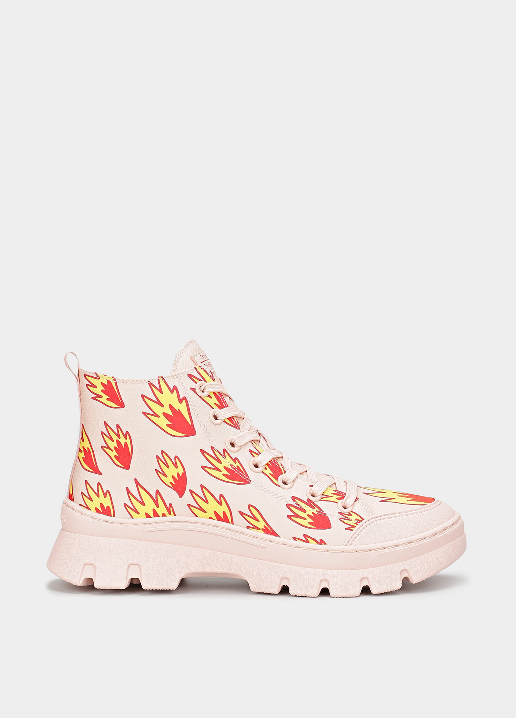 Осенние ботинки Skechers без декора тканевые, из искусственной кожи