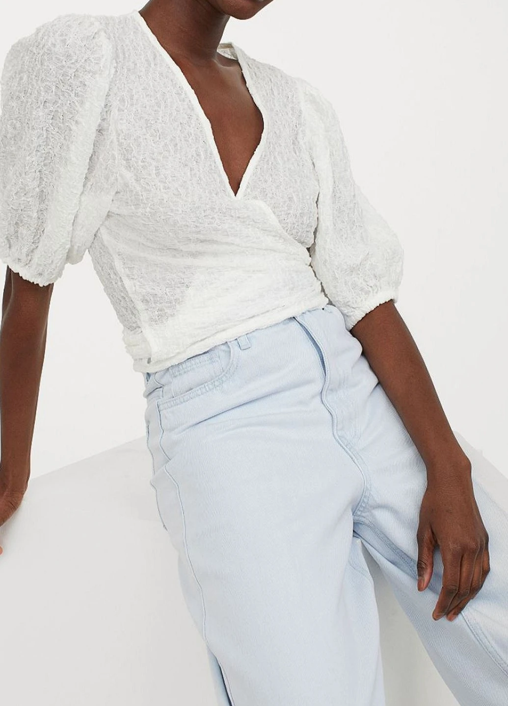 Белая блуза H&M