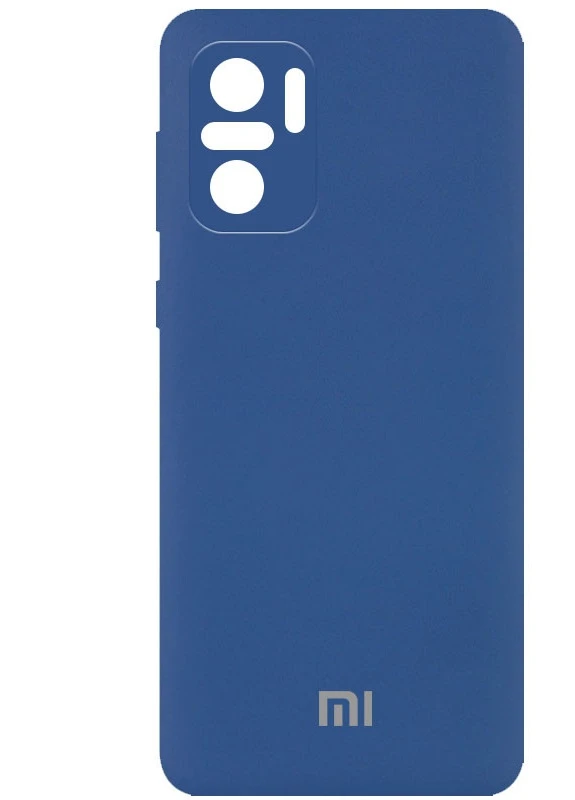 Чехол Silicone Cover Full Camera (AA) для Xiaomi Redmi Note 10 / Note 10s Синий / Navy Blue (is_00000045509_44) Epik (237835007)