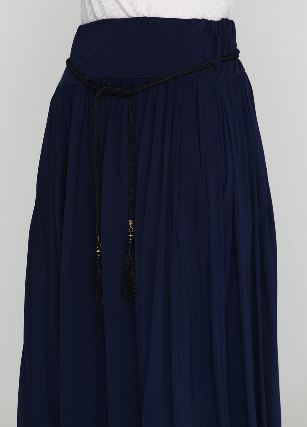 Темно-синяя кэжуал однотонная юбка Moda