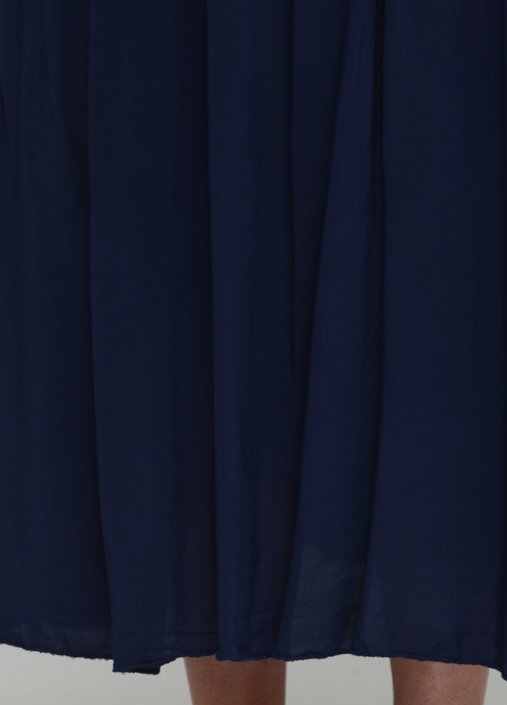 Темно-синяя кэжуал однотонная юбка Moda