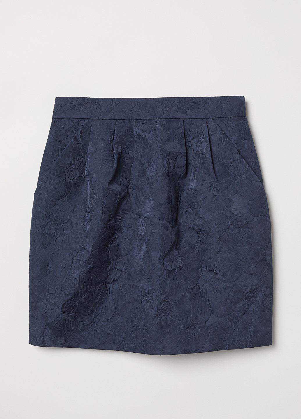 Темно-синяя кэжуал юбка H&M мини