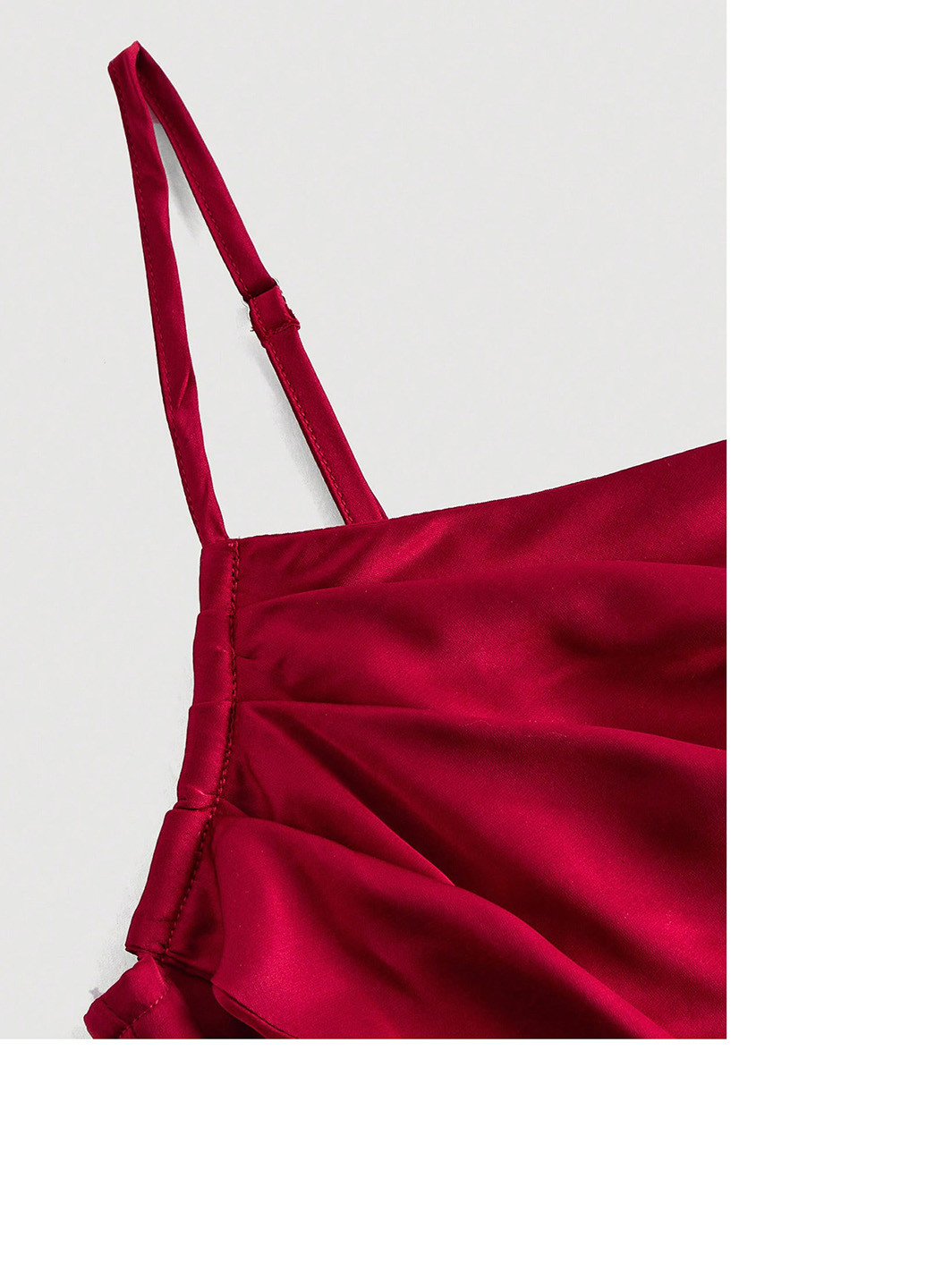 Красное вечернее платье годе SHEIN однотонное