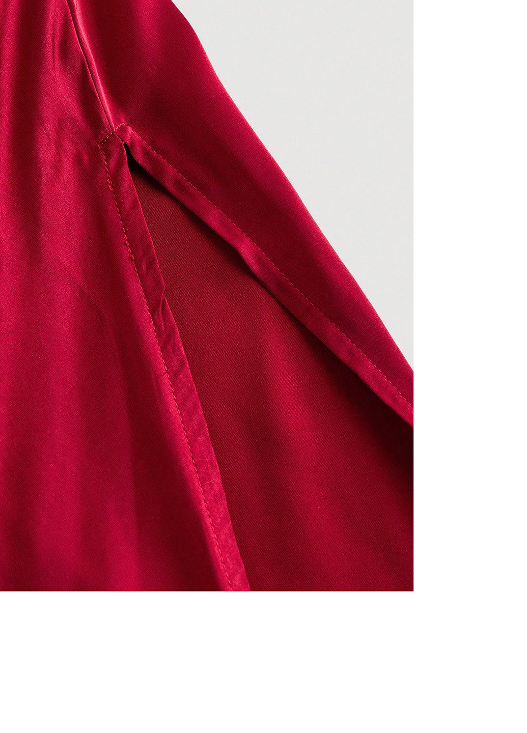 Красное вечернее платье годе SHEIN однотонное