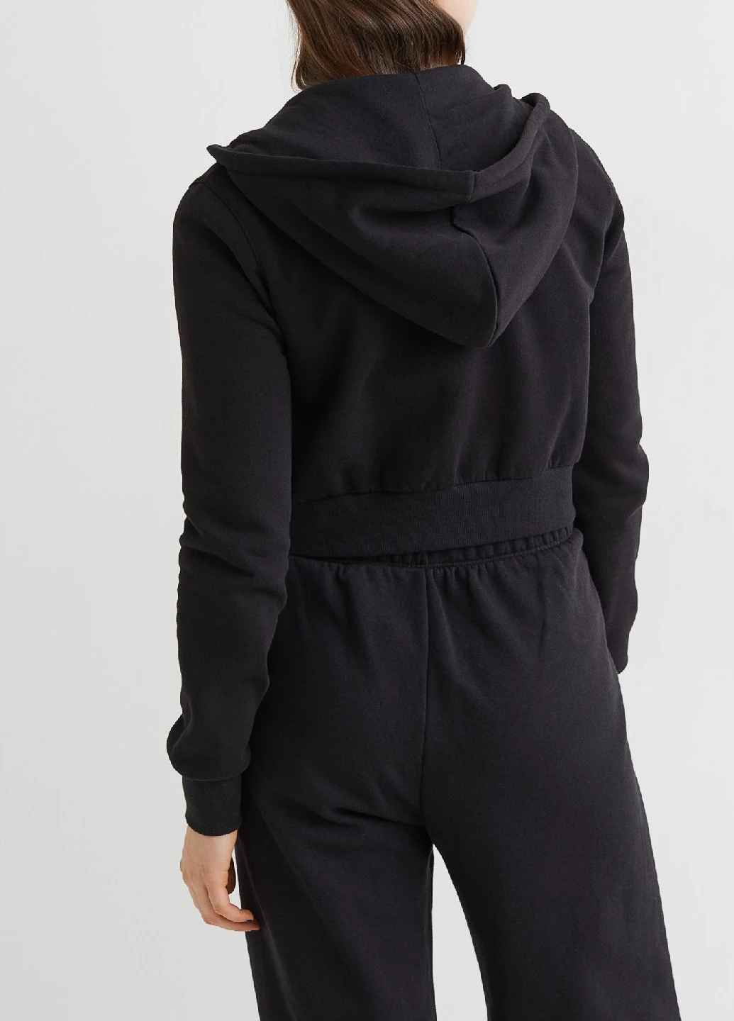 Черный толстовка H&M однотонный (255159302)