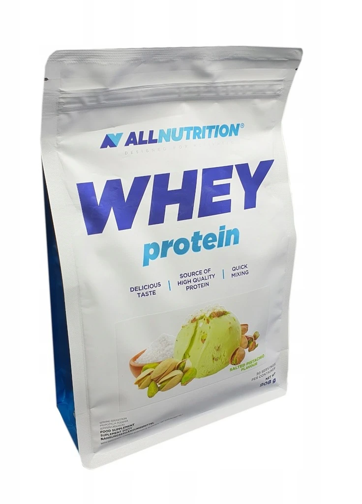 Сывороточный протеин 908 г - Whey Protein 908g (Salted Pistachio) Allnutrition (254916620)