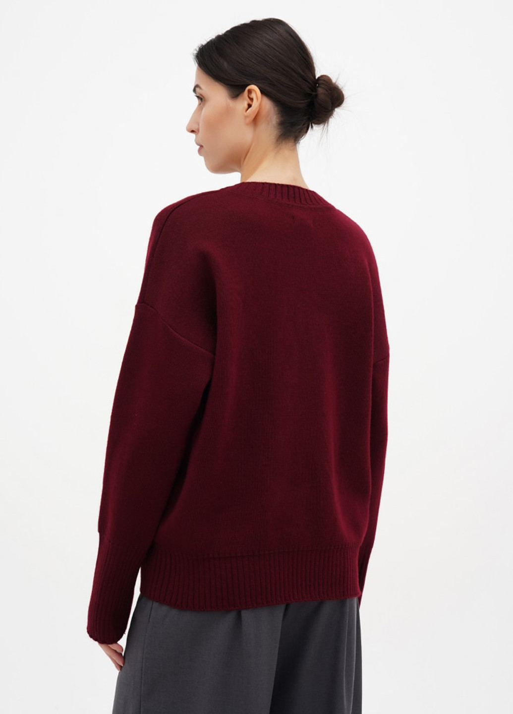 Темно-вишневий зимовий джемпер джемпер ESSME