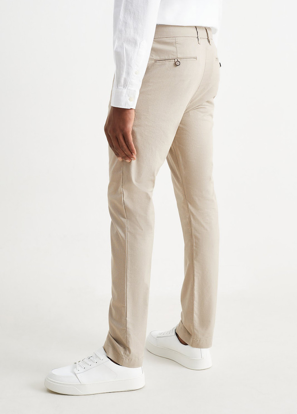 Бежевые кэжуал демисезонные зауженные брюки C&A