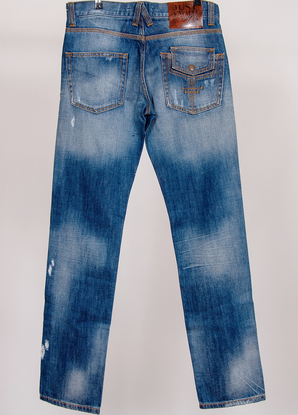 Синие демисезонные джинсы Just Cavalli