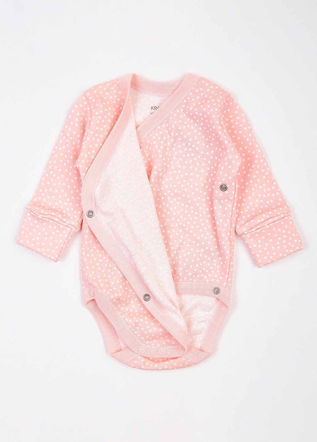 Розовый демисезонный комплект (шапка, боди, ползунки) KRAKO