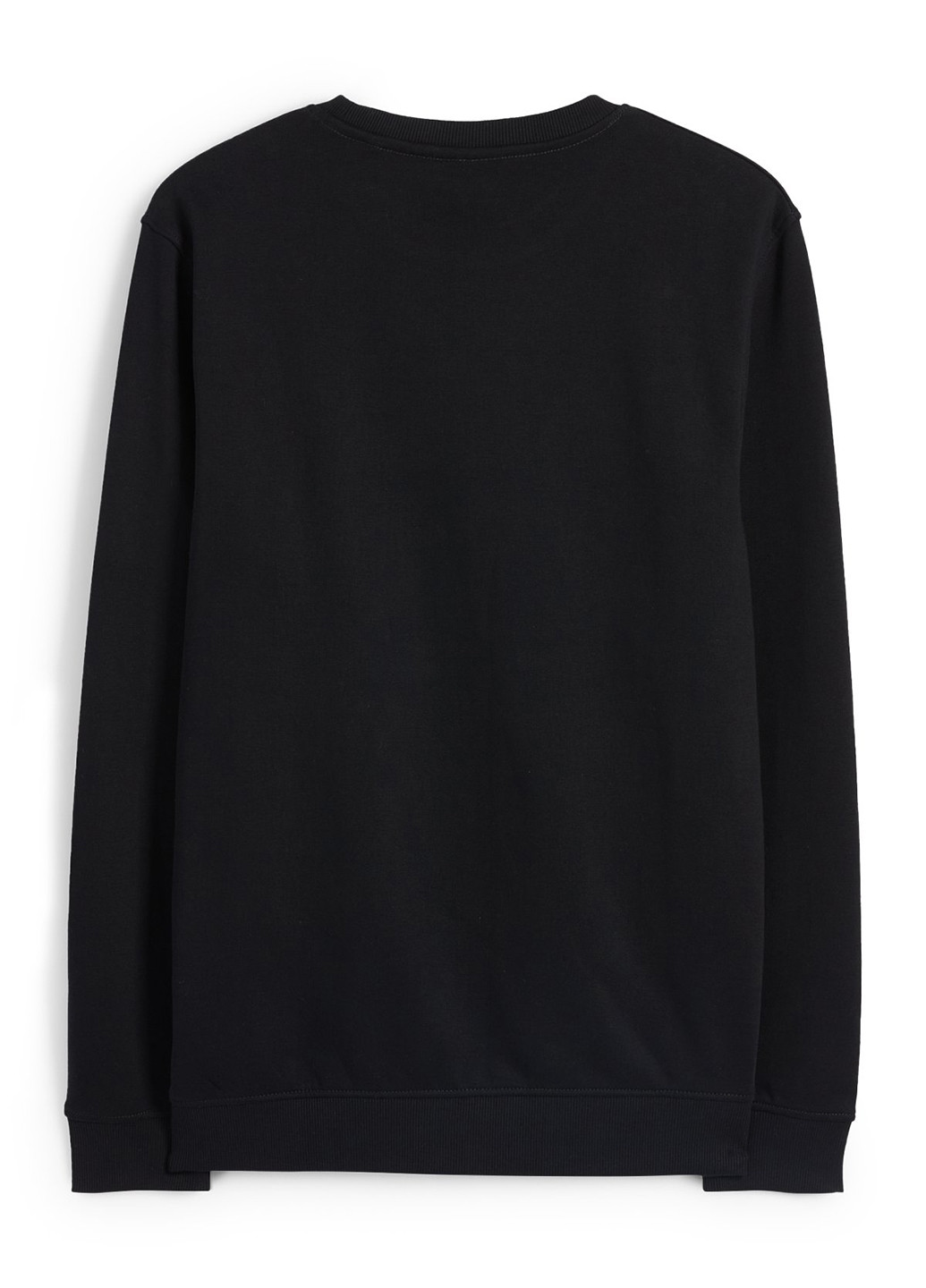 Чорний світшот C&A новорічний без декору (352190418)