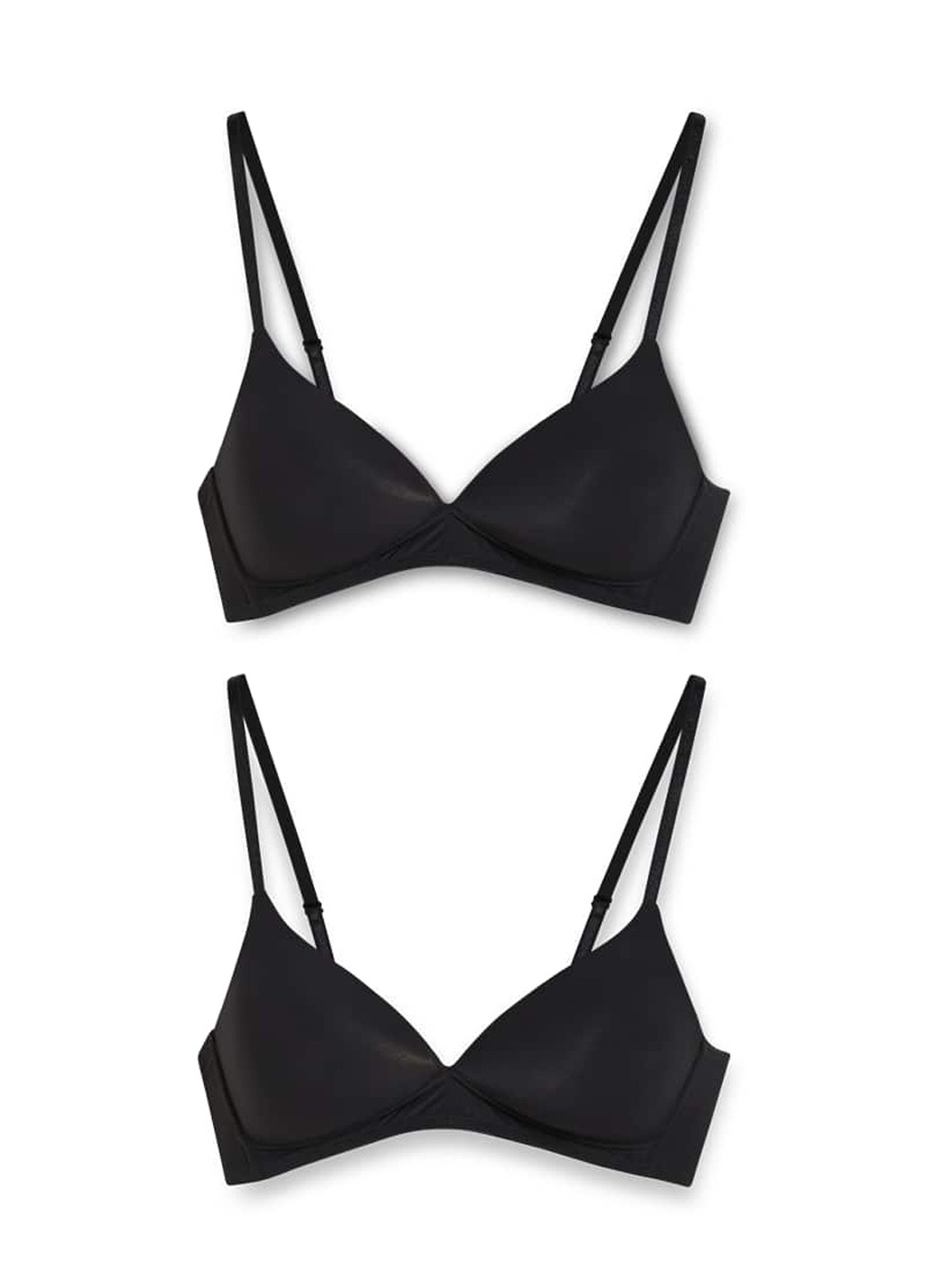 Чорний бюстгальтер (2 шт.) C&A без кісточок поліамід
