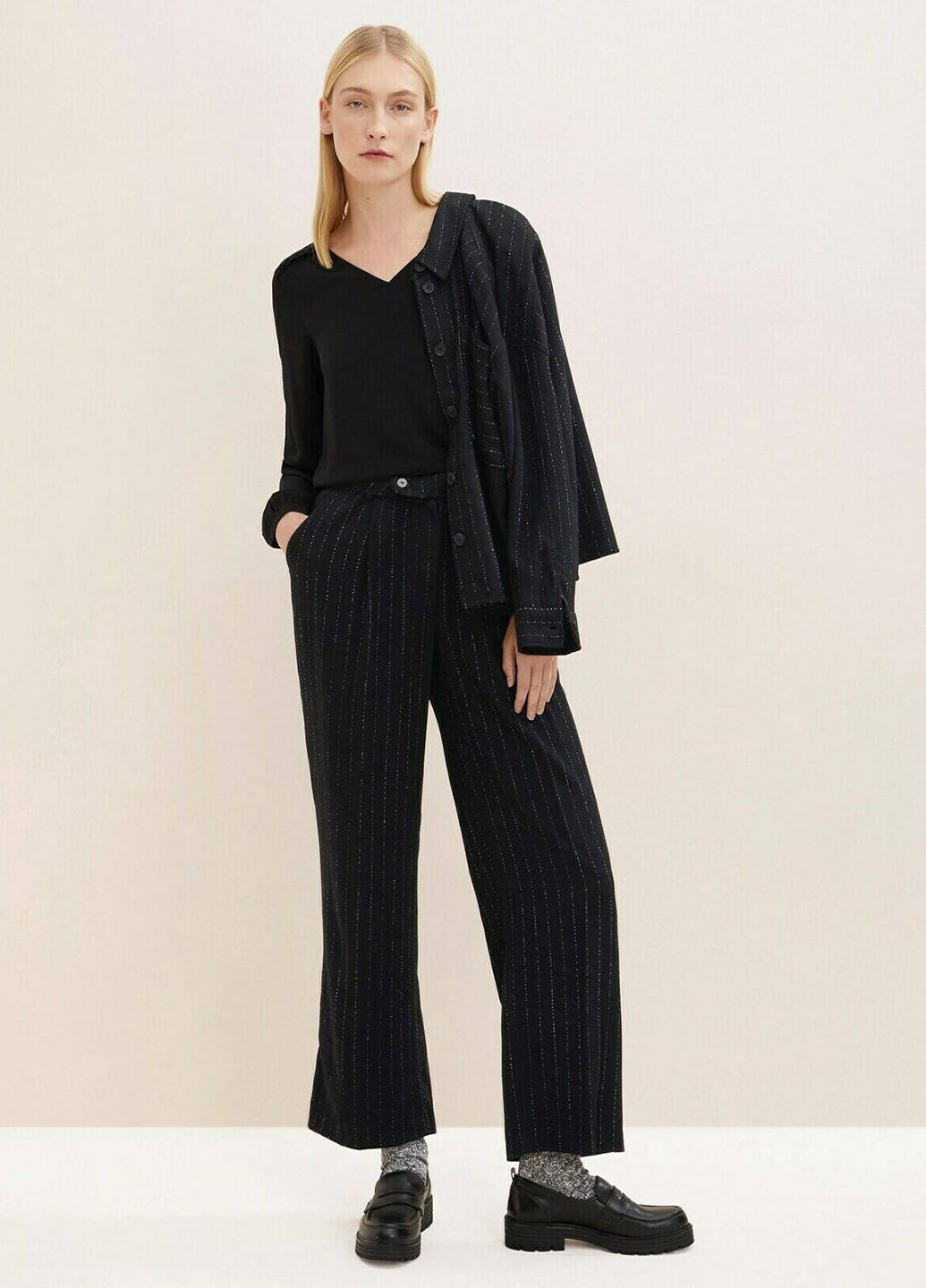 Чёрная блуза Tom Tailor