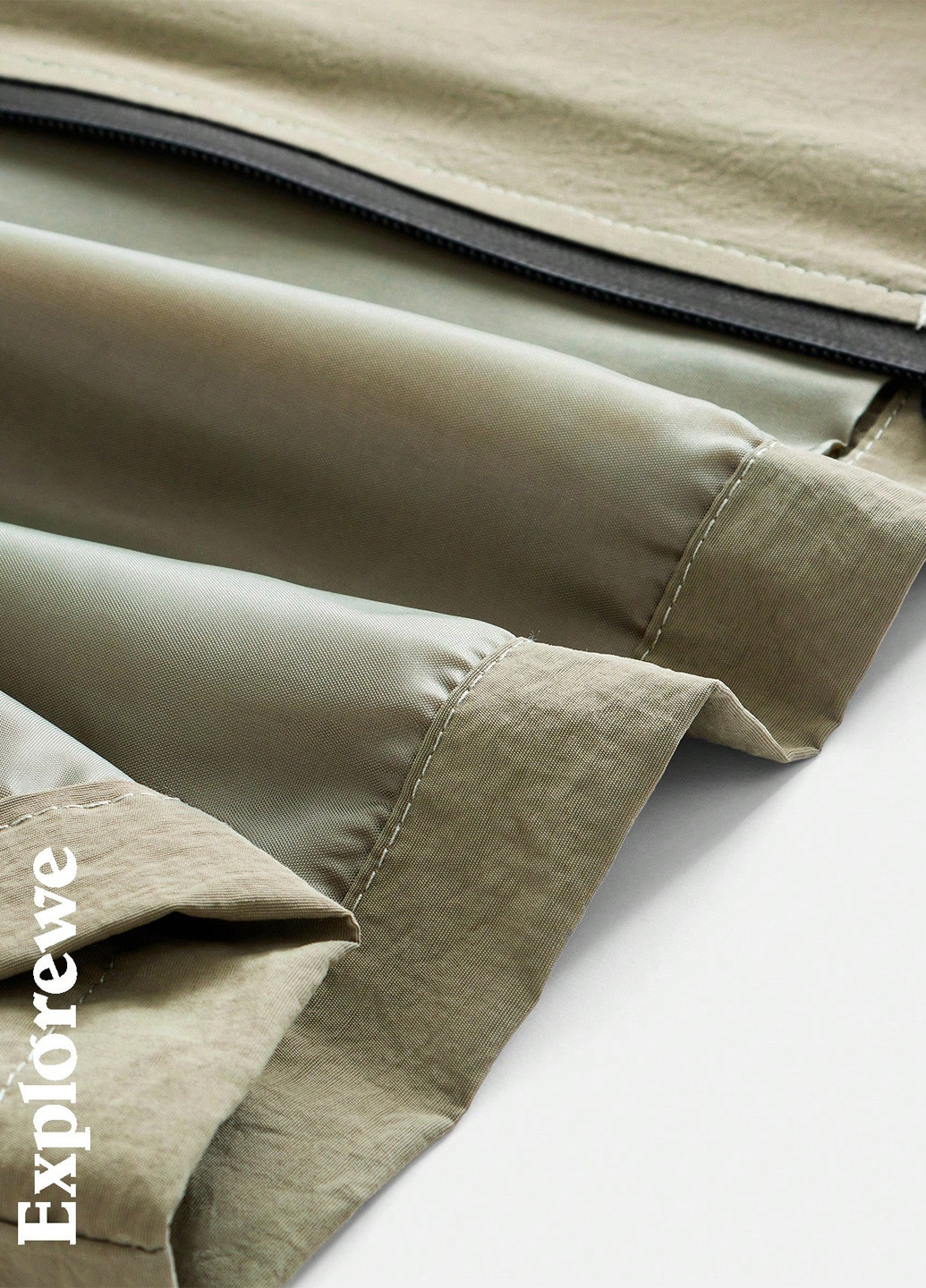 Бежевий демісезонний костюм (вітровка, брюки) SHEIN