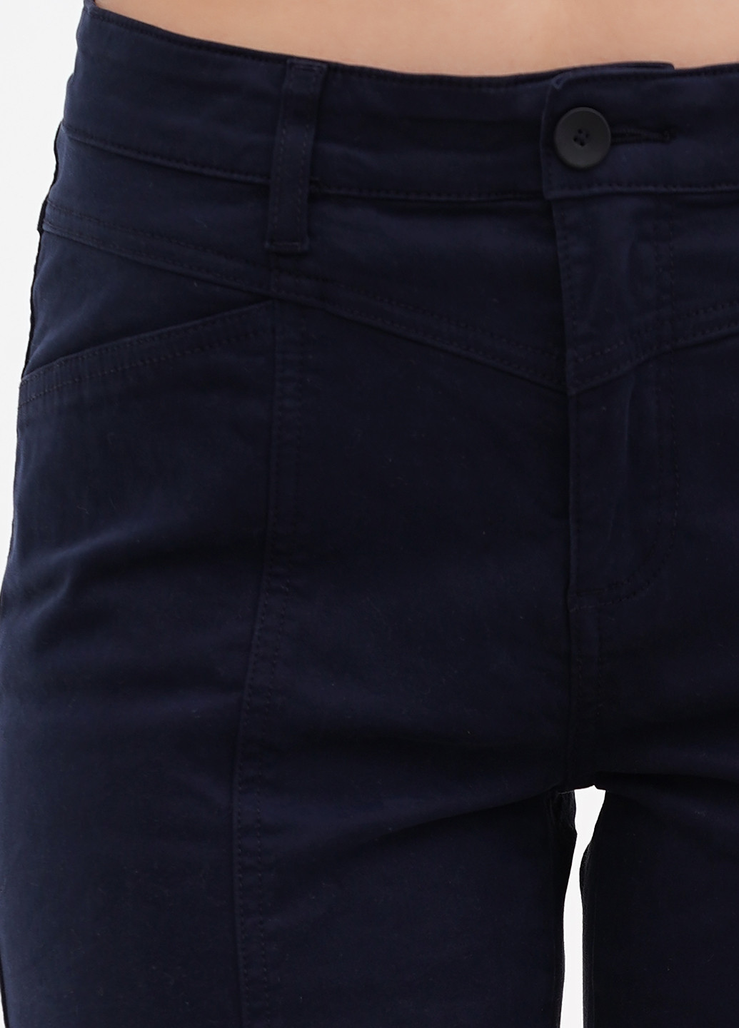 Темно-синие кэжуал демисезонные зауженные брюки S.Oliver