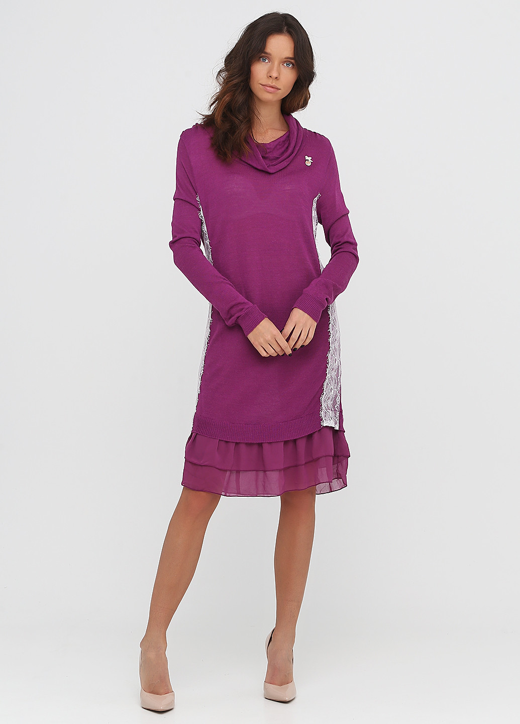 Фиолетовое кэжуал платье Blugirl однотонное