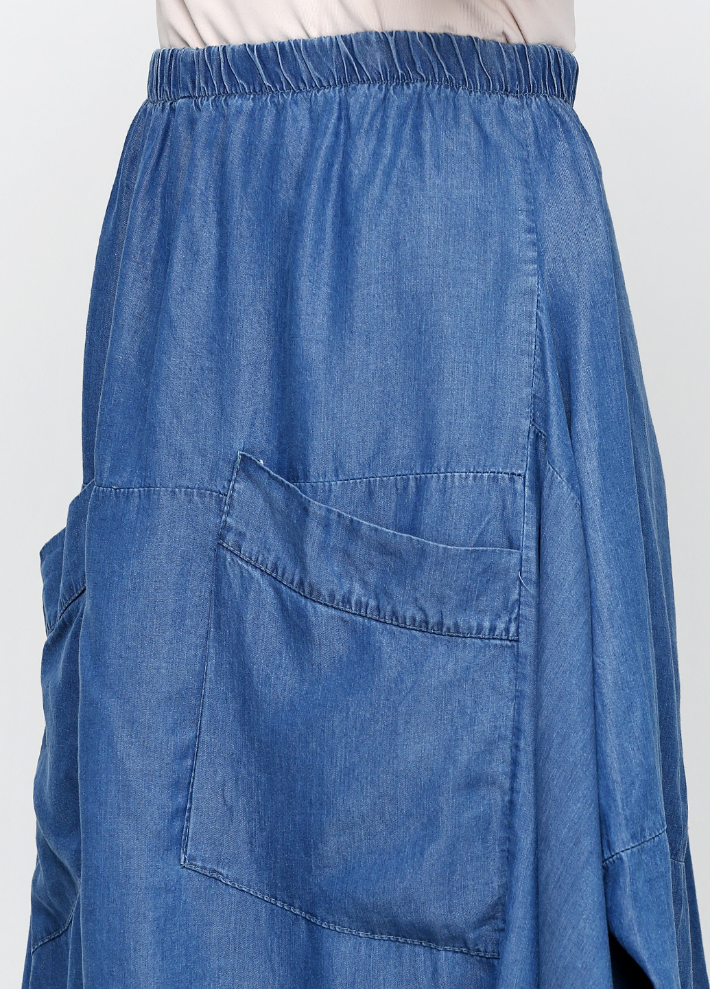 Синяя кэжуал юбка Italy Moda миди