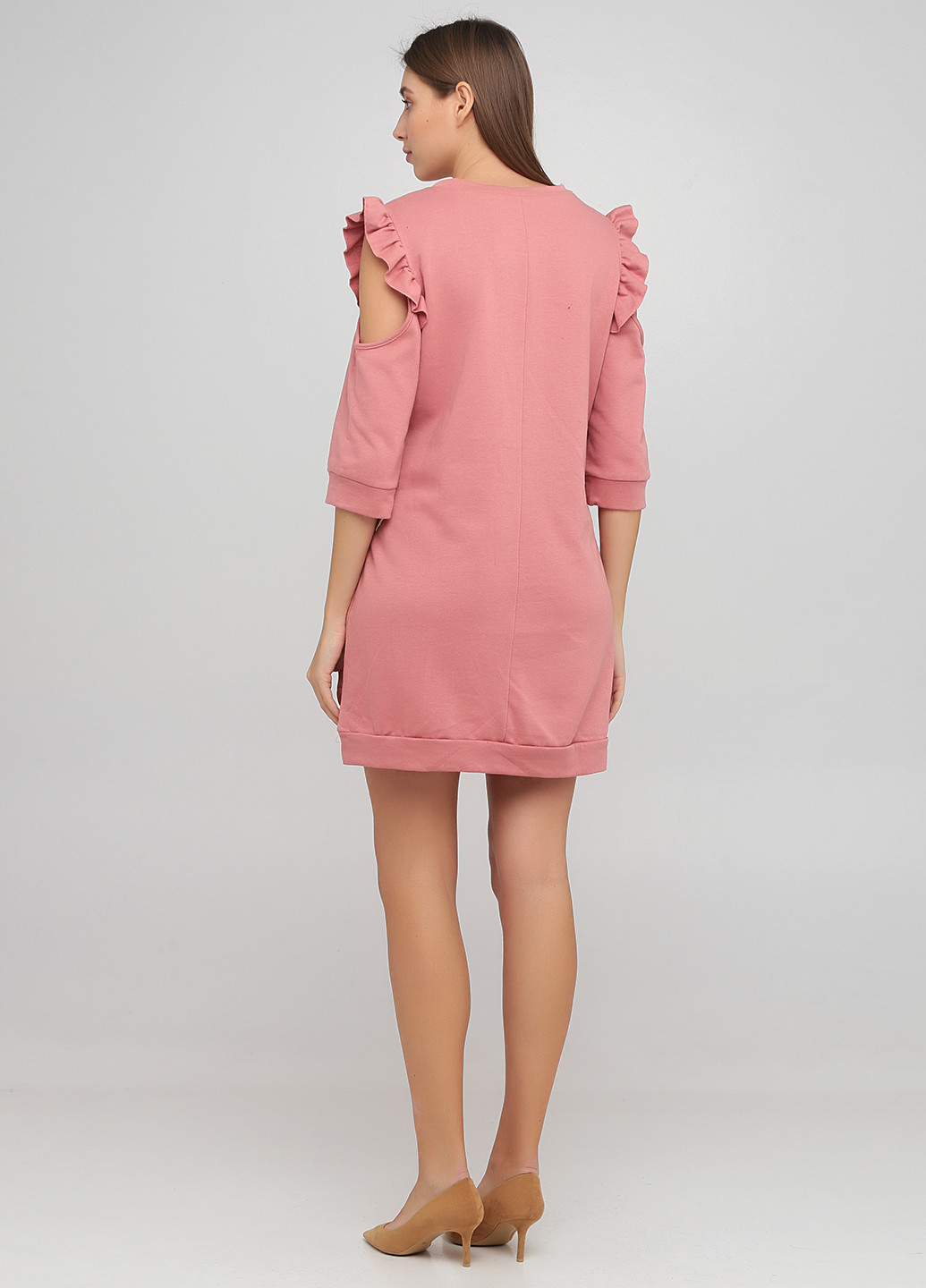 Рожева кежуал плаття, сукня сукня-світшот Francesca's однотонна