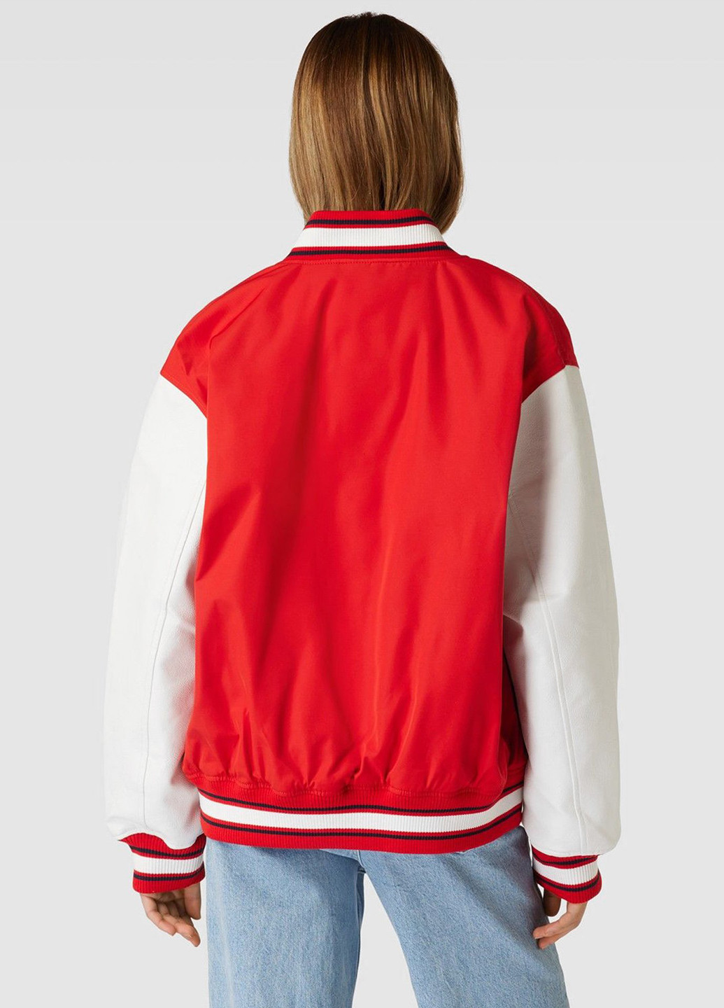 Бомбер Tommy Jeans бейсбольный на кнопках (307061411)