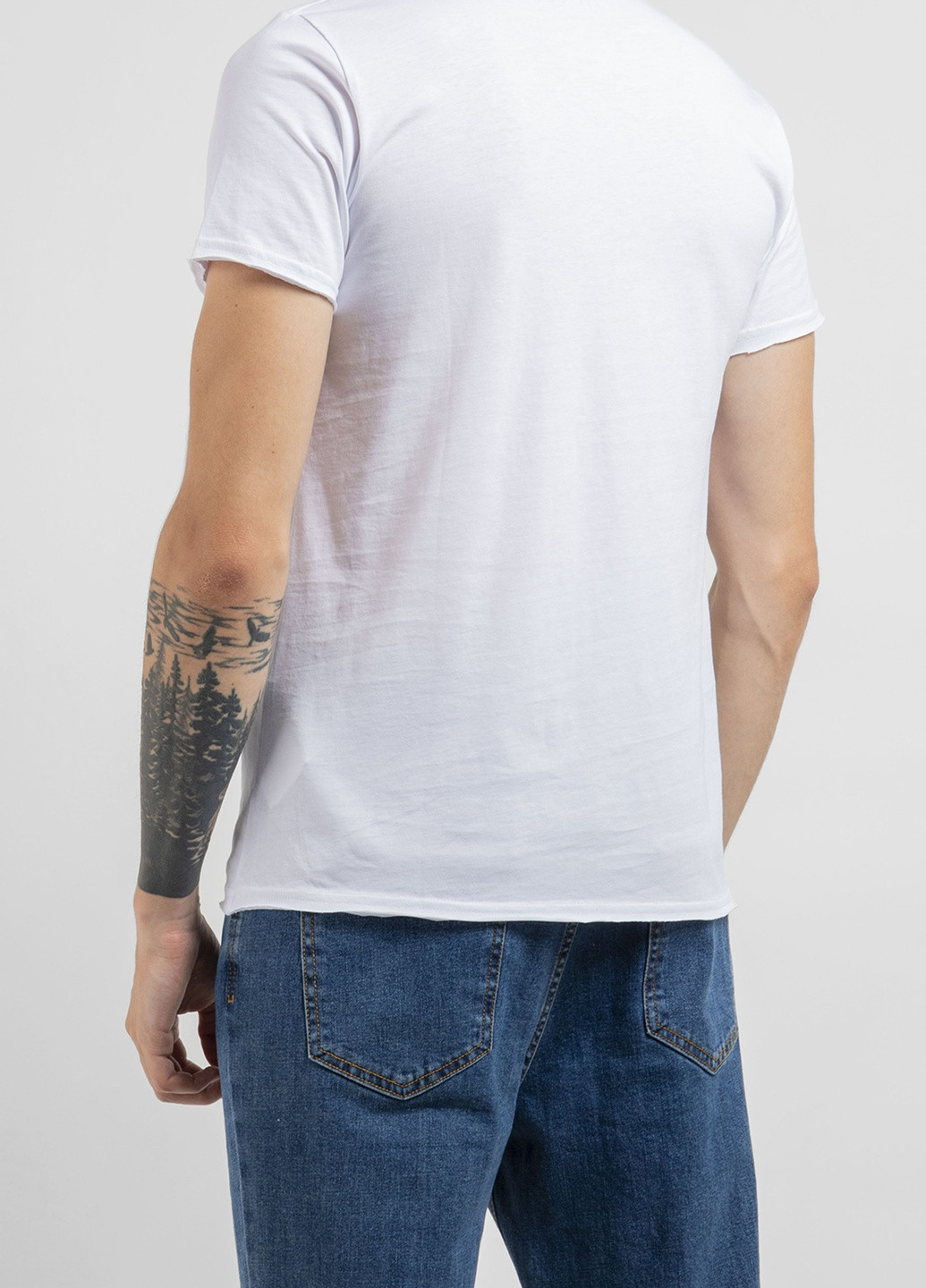 Белая белая футболка с принтом california Ko Samui