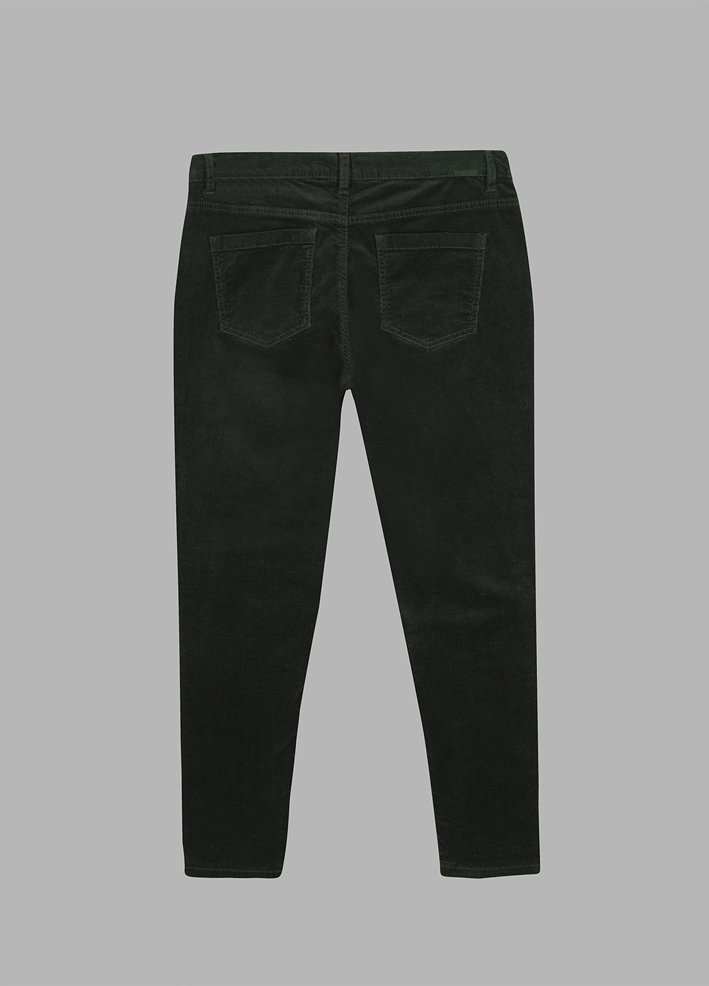 Темно-зеленые кэжуал демисезонные зауженные брюки C&A