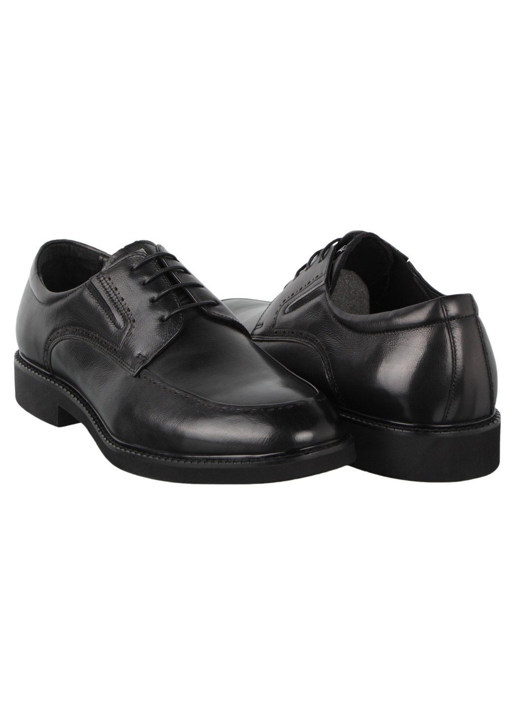 Черные мужские туфли классические 198373 Cosottinni без шнурков