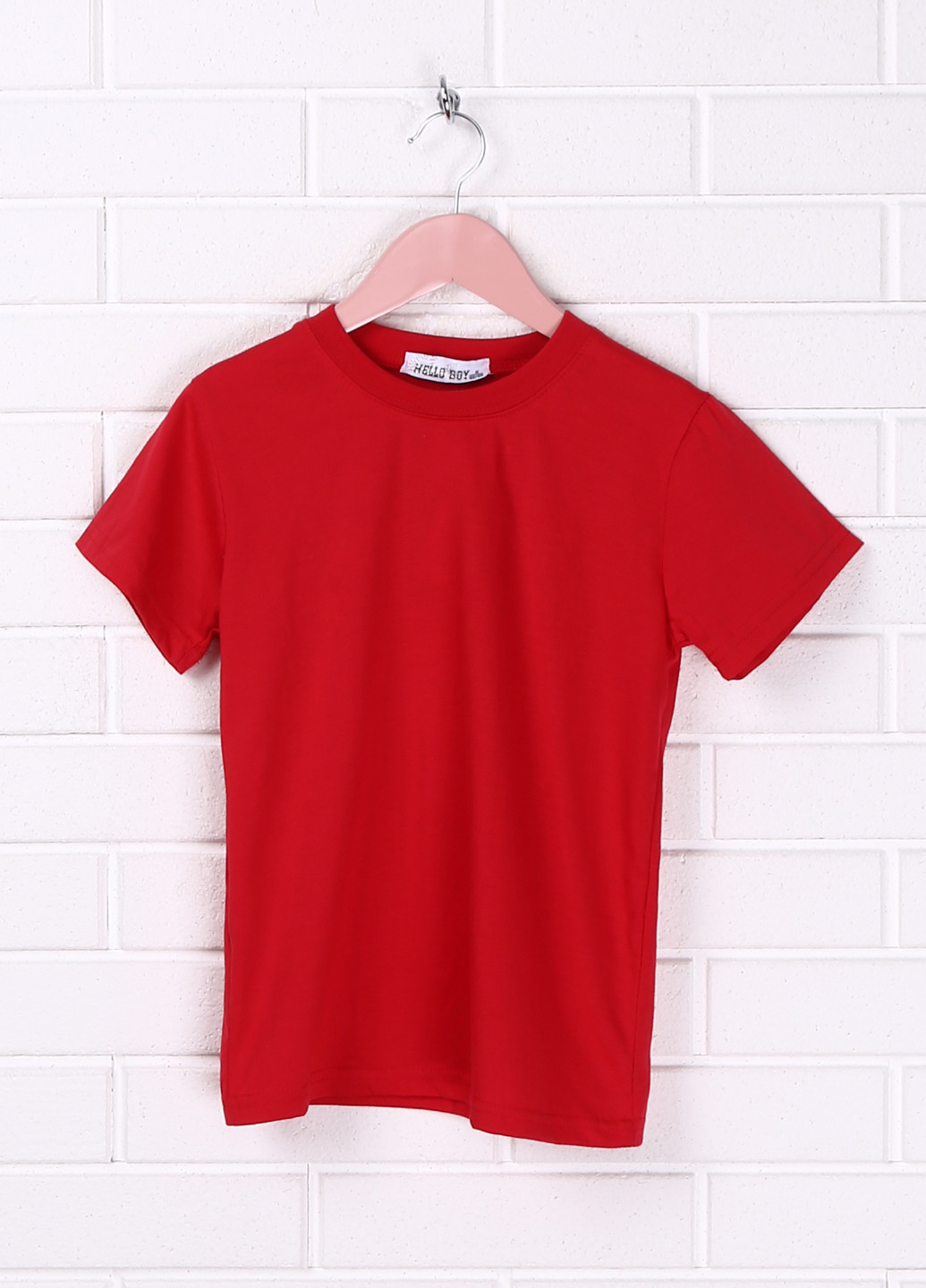 Червона літня футболка з коротким рукавом Hello Boy