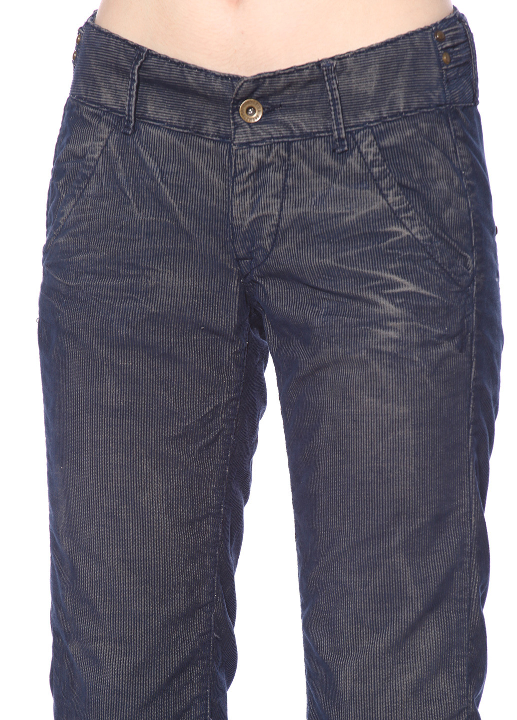 Синие кэжуал демисезонные брюки Fornarina