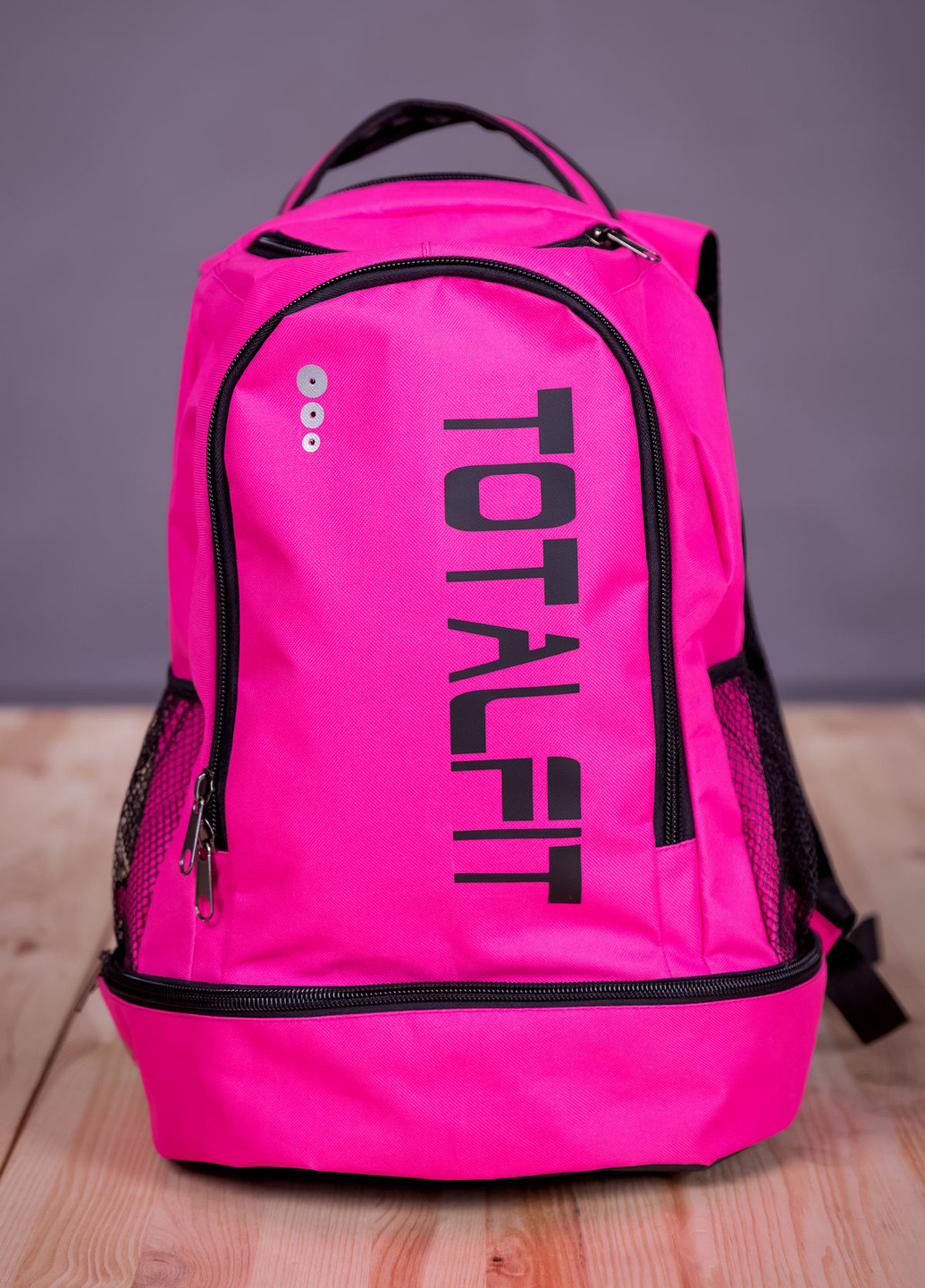 Рюкзак TOTALFIT логотип малиновый спортивный