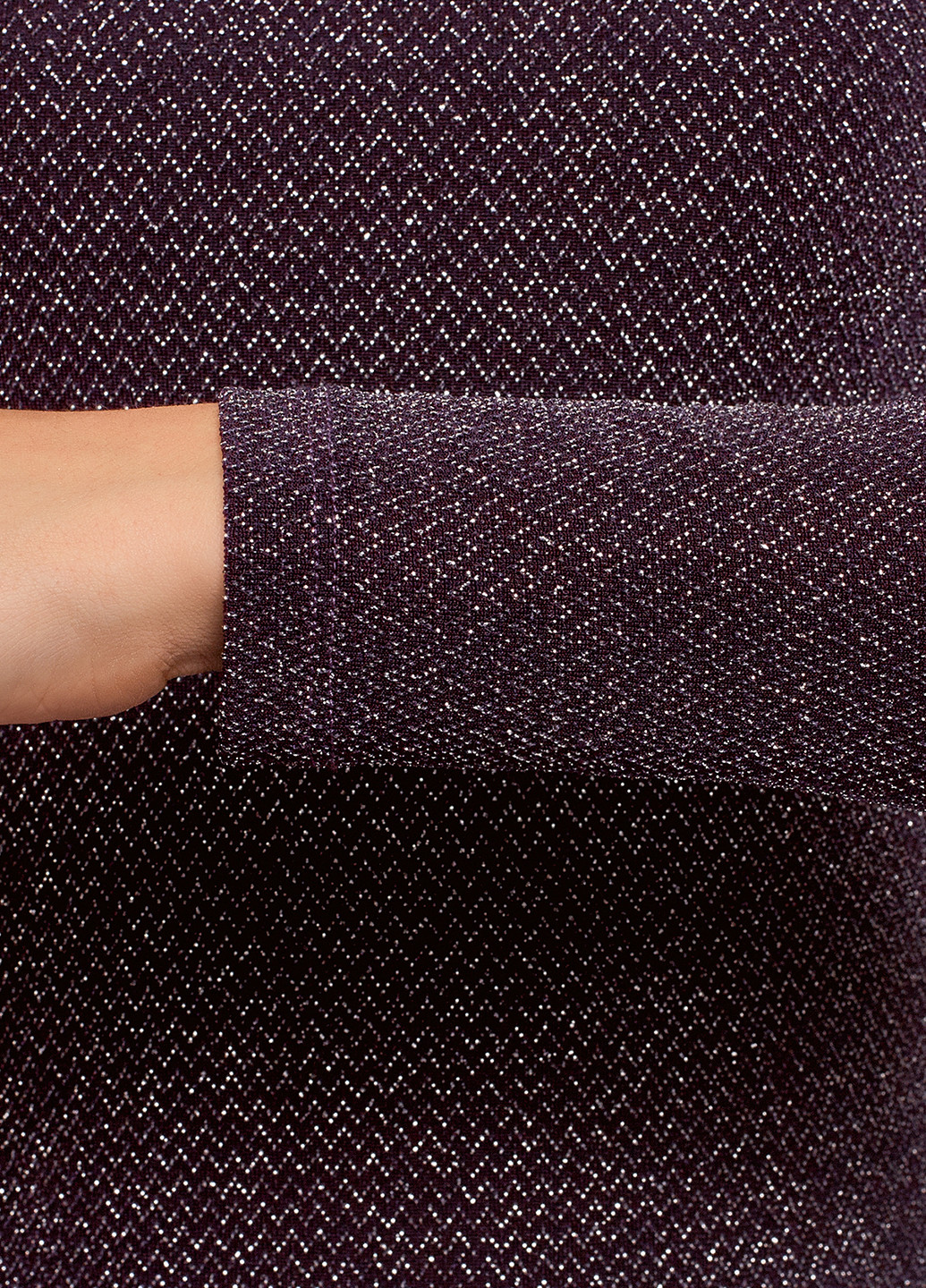 Фиолетовое кэжуал платье Oodji с геометрическим узором