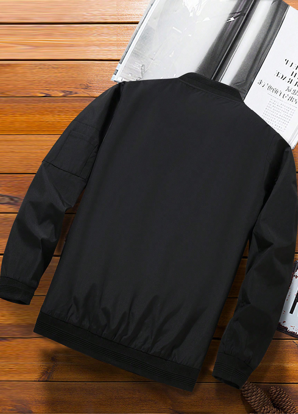 Бомбер SHEIN бейсбольний на блискавці (341484454)