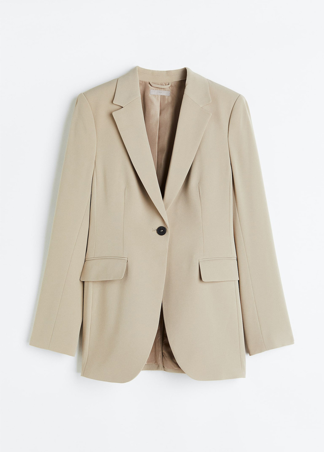 Бежевый женский жакет H&M однотонный - демисезонный