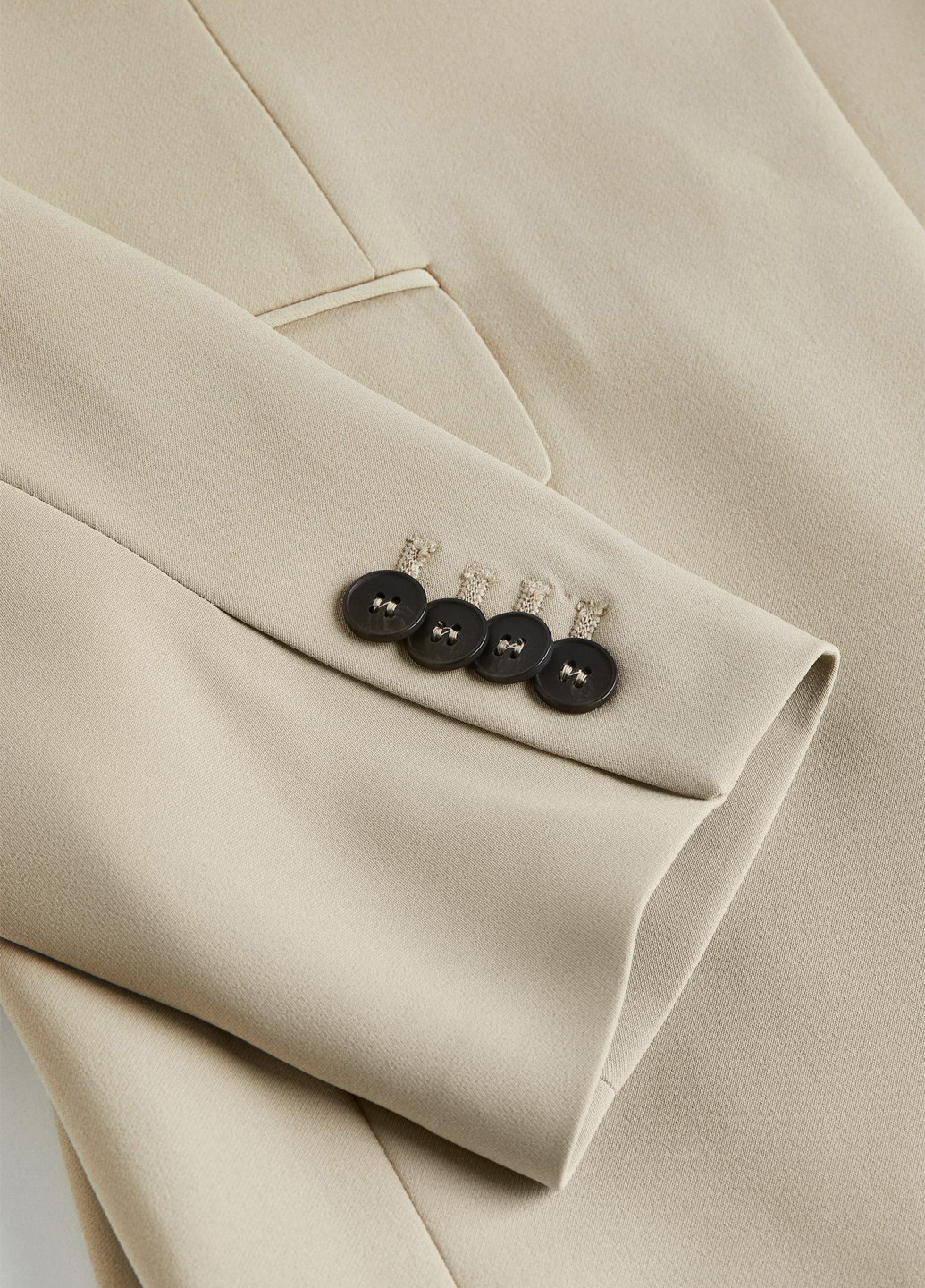 Бежевый женский жакет H&M однотонный - демисезонный