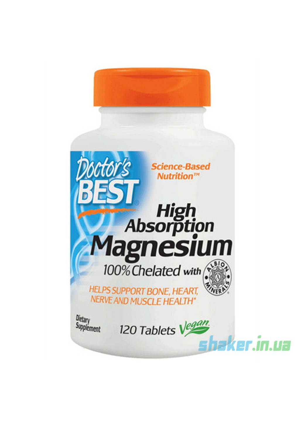 Магний Magnesium High Absorption (120 таб) доктор бест Doctor's Best (255409293)