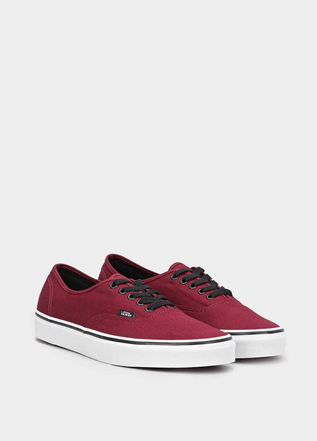 Бордові кеди Vans Authentic