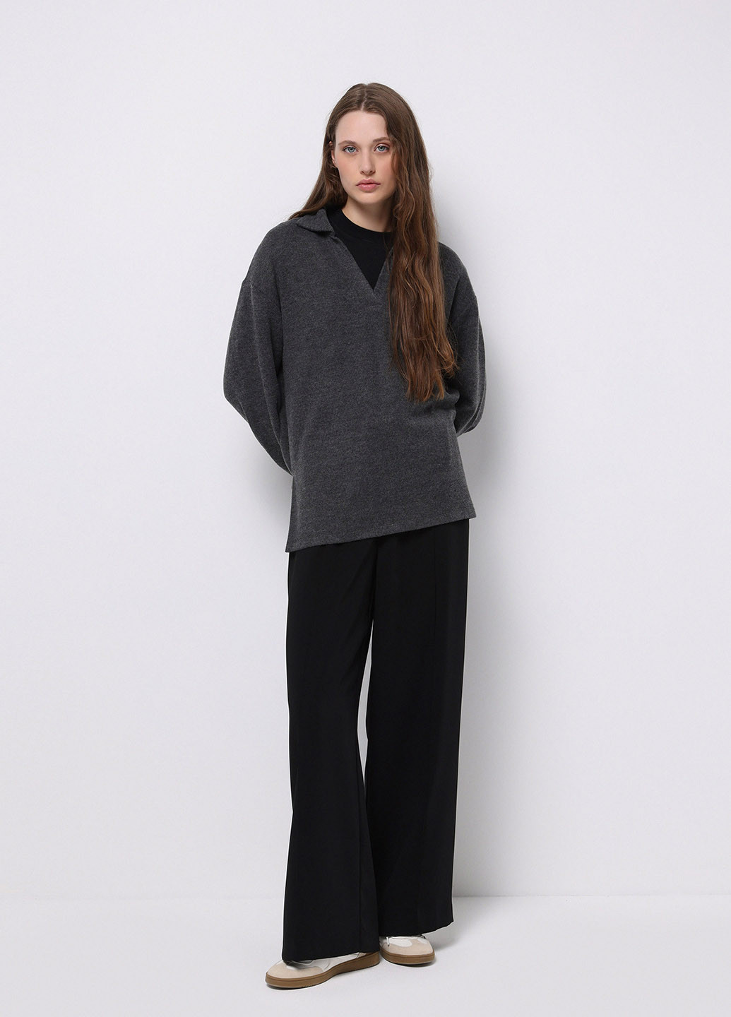 Темно-сірий зимовий светр Colin's