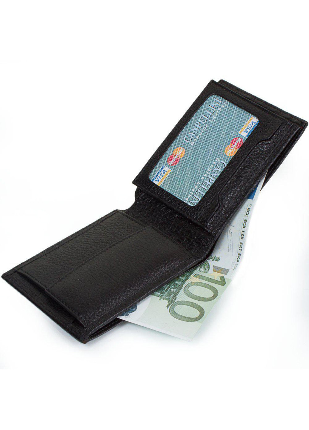 Чоловічий шкіряний гаманець 11х8,5х2,5 см Canpellini (252133827)