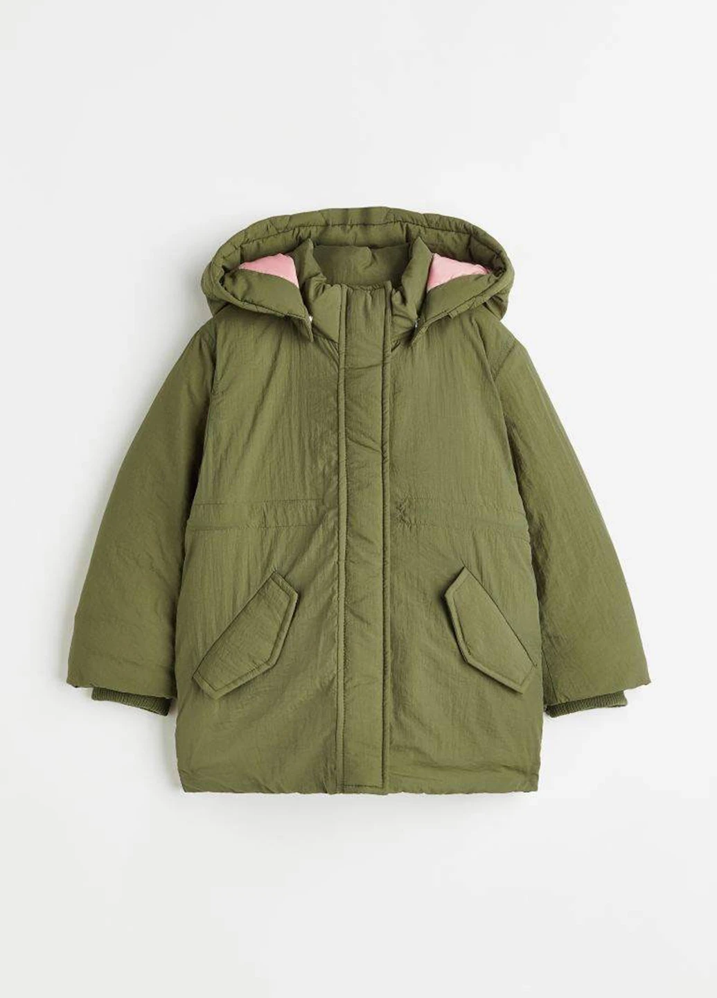 Оливкова демісезонна куртка H&M
