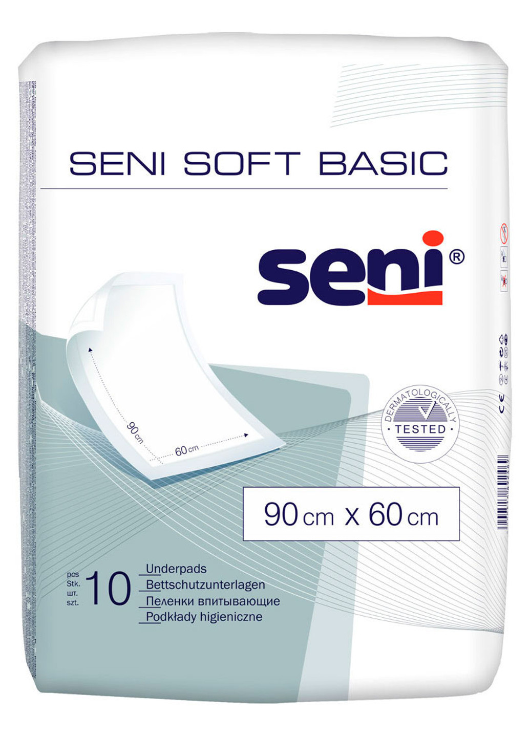 Гігієнічні пелюшки Soft Basic 90х60 10 шт. Seni (221115082)