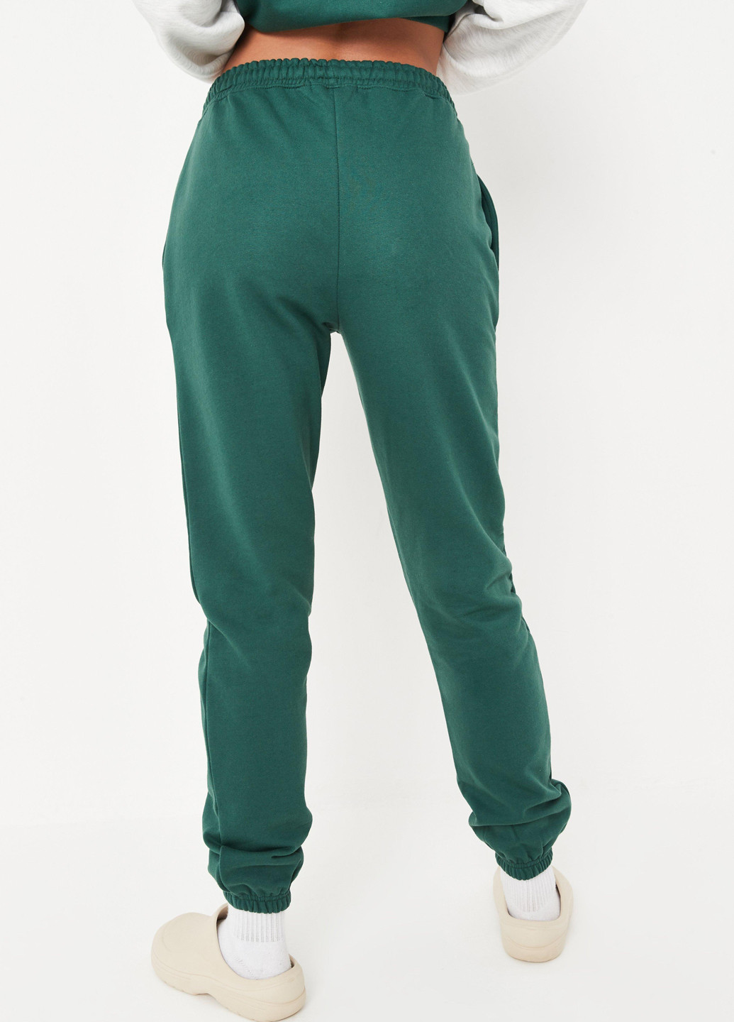 Зеленые спортивные демисезонные джоггеры брюки Missguided