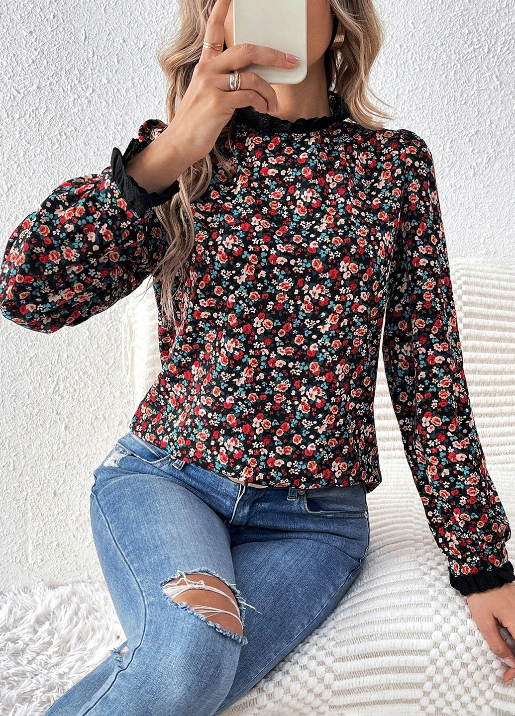 Комбінована блуза SHEIN